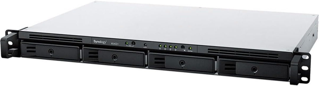 Synology 4-Bay Rackmount NAS RackStation RS422+ (Diskless), Schwarz 1U 4 Schächte (RS422+) NAS RackS