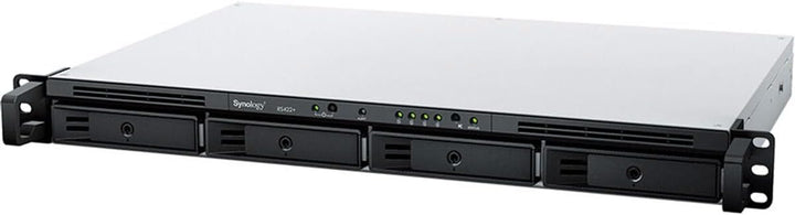 Synology 4-Bay Rackmount NAS RackStation RS422+ (Diskless), Schwarz 1U 4 Schächte (RS422+) NAS RackS