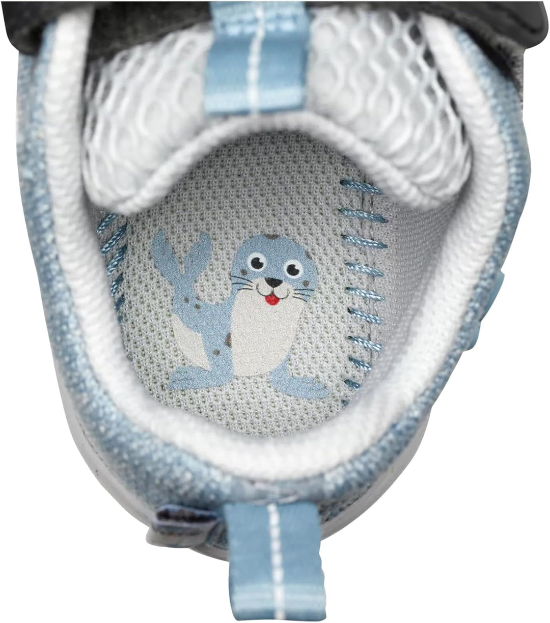 Affenzahn Barfussschuh Knit Happy mit Klettverschluss, Vegan, rutschfest, Flexibel, Reflektierend, b