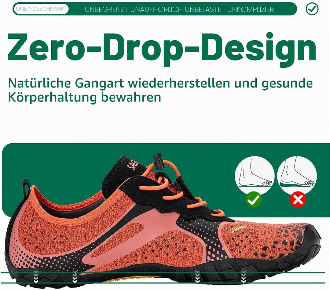 SAGUARO Herren Barfussschuhe Leicht Damen Traillaufschuhe rutschfeste Minimalistische Unisex Atmungs