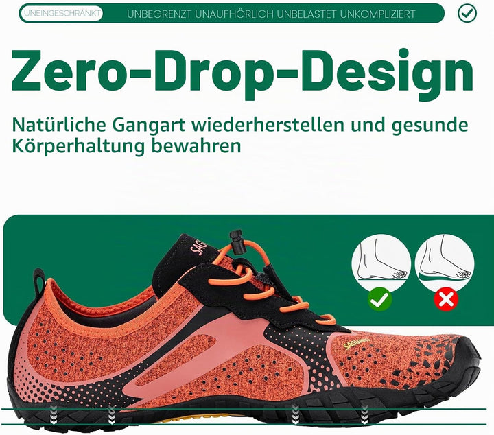 SAGUARO Herren Barfussschuhe Leicht Damen Traillaufschuhe rutschfeste Minimalistische Unisex Atmungs