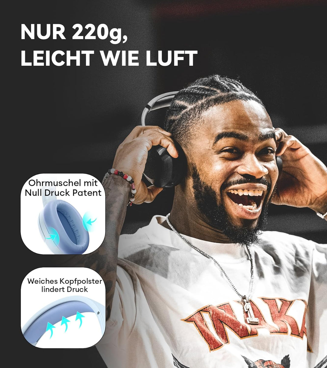 Edifier W820NB Plus Hybrid Aktiver Geräuschunterdrückung Kopfhörer - LDAC Codec - Hi-Res Audio Wirel