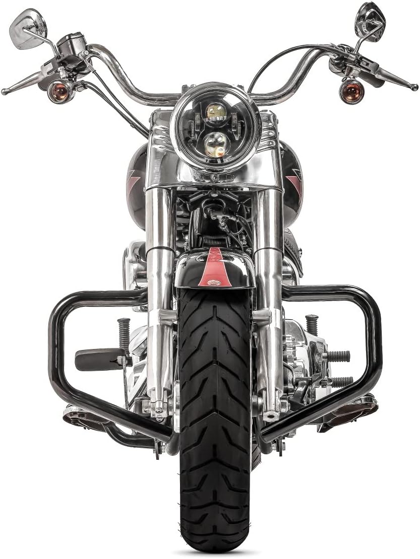 Sturzbügel Mustache für Harley Davidson Softail Slim 12-17 schwarz
