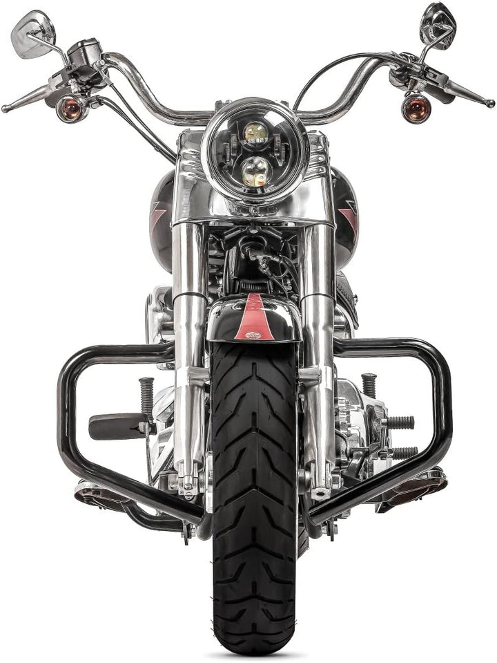 Sturzbügel Mustache für Harley Davidson Softail Slim 12-17 schwarz