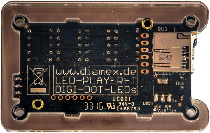 Diamex WS2812B Controller, LED-Player-T, der Player - Controller mit 3 Funktionen