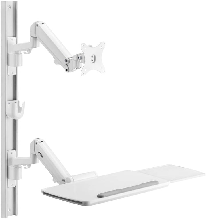 SpeaKa Professional SP-MM-960 Monitor-Wandhalterung Mit Tastaturablage, übereinander 43,2 cm (17) -