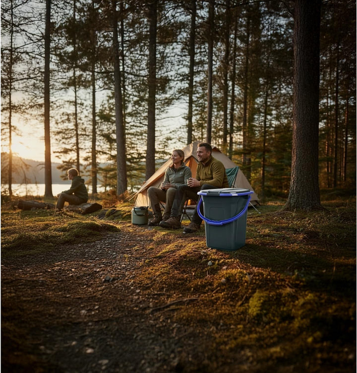 Green Blue GB320 Mobile Campingtoilette 19L | Tragbare Reisetoilette mit max. Tragkraft bis 130kg |