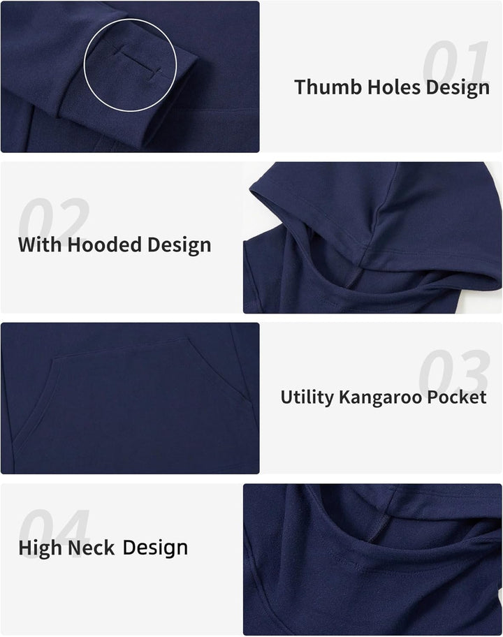 Rolanko Mädchen Hoodies Fleece Sweatshirts Langarm Gemütlicher Leichter Kapuzenpullover Oberteile mi