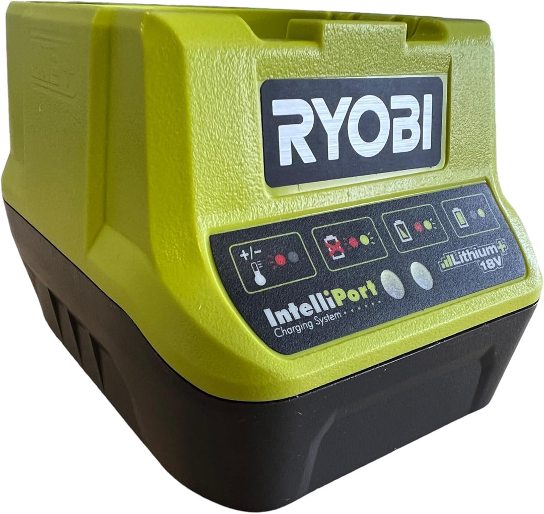 Ryobi Schnellladegerät 18V, Spannungs- und Temperaturüberwachung, mit Schutzelektronik, ohne Akku –