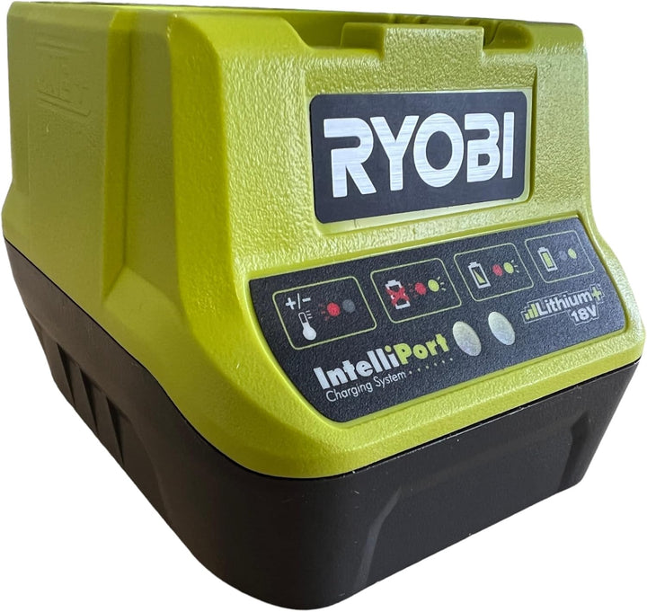 Ryobi Schnellladegerät 18V, Spannungs- und Temperaturüberwachung, mit Schutzelektronik, ohne Akku –