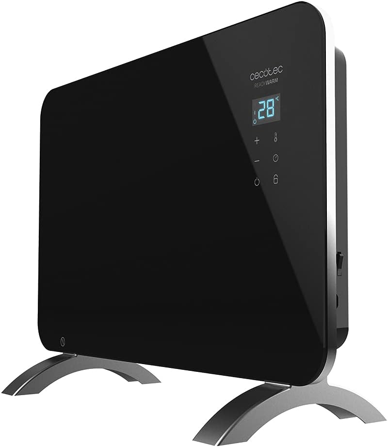 Cecotec Heizkonvektor mit Glasplatte Ready Warm 6670 Crystal Connection. 1000W, WiFi-Steuerung, eins