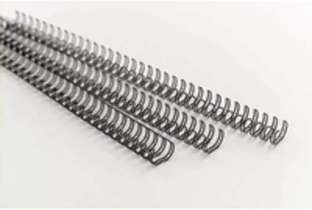 WireBind 662260 Drahtbinderücken, 100 Stück, 14mm, schwarz schwarz 14mm, schwarz 14mm