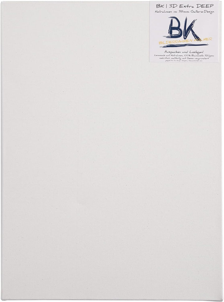 4X BK extra DEEP KEILRAHMEN 80x100 cm | Leinwände auf Keilrahmen 80x100 cm | extra hohe Keilrahmen m