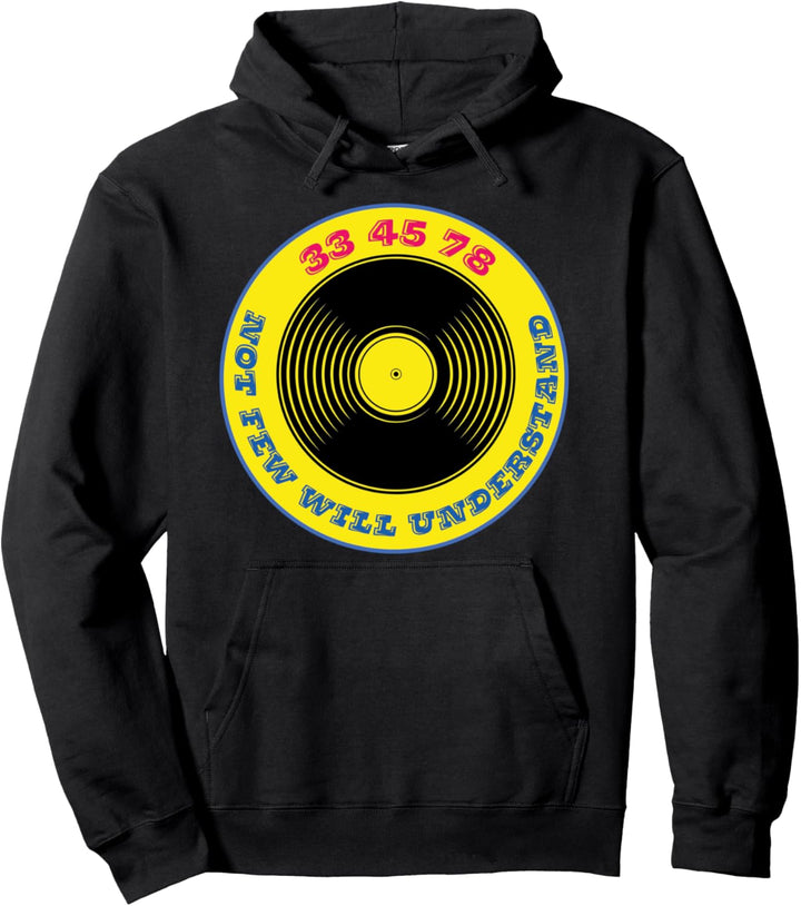 Retro Vinyl Schallplatten Platenspieler 80er Vintage Motiv Pullover Hoodie