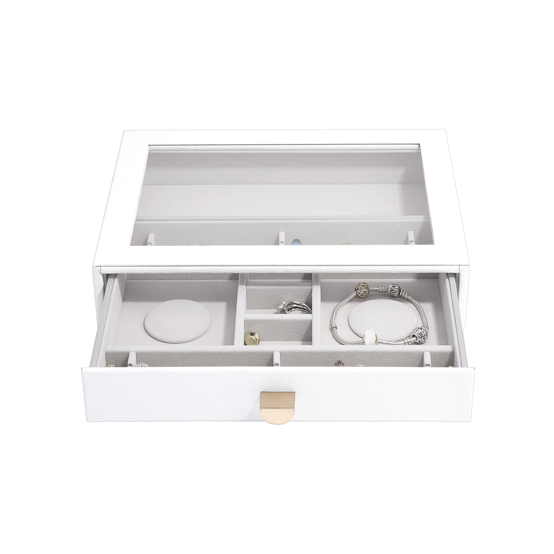 Stackers Pebble White Classic Charm Display Drawer, White