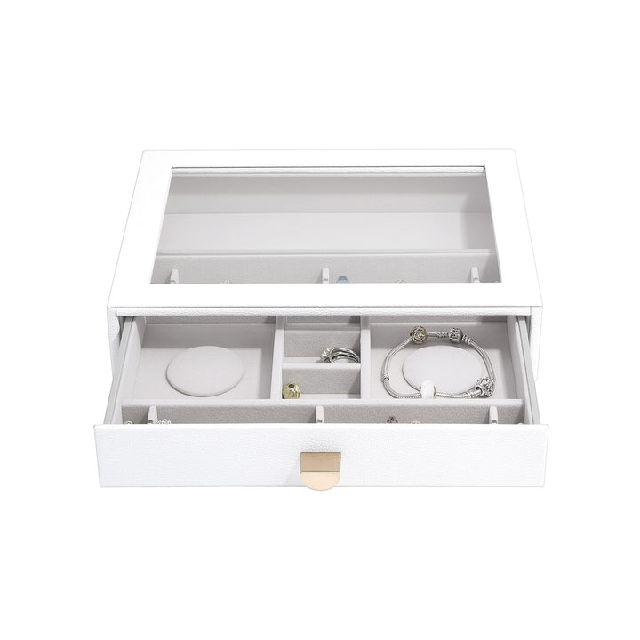Stackers Pebble White Classic Charm Display Drawer, White