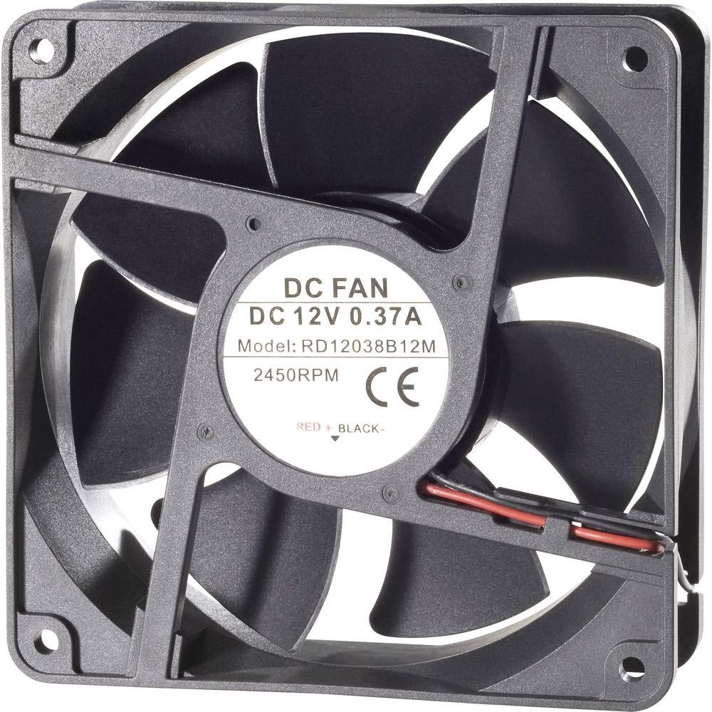 TRU COMPONENTS RD12038B12L Axiallüfter 12 V/DC 142 m³/h (L x B x H) 120 x 120 x 38 mm