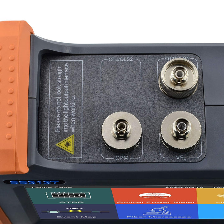 850nm/20dB und 1300nm/26dB Multimode LWL OTDR Glasfaser Tester mit OPM+OLS+VFL+Karte Ereignis+7-Zoll