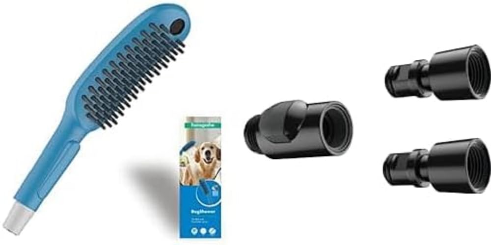 hansgrohe Hundedusche Dogshower, Brause wassersparend mit 3 Strahlarten zur Fellpflege von Hunden un