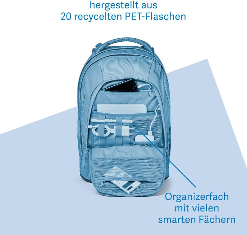 satch pack Schulrucksack ab 5. Klasse ergonomisch 30L Stauraum standfest Organisationstalent Beach L