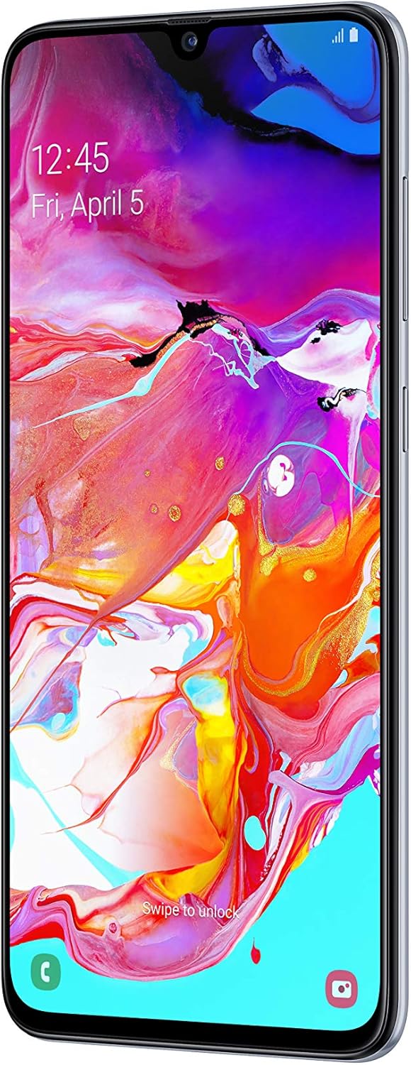 Samsung Galaxy A70 - Smartphone (17.0cm (6,7 Zoll) 128GB interner Speicher, 6GB RAM, Dual Sim, Weiss