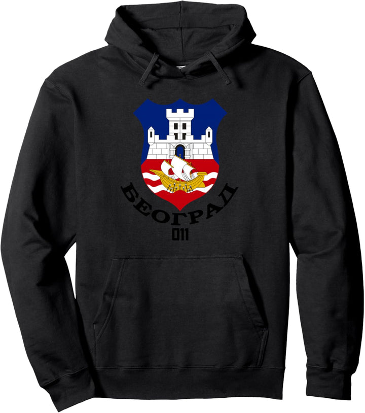 Belgrad Beograd Serbien Srbija Grb Emblem Zastava BG 011 Pullover Hoodie