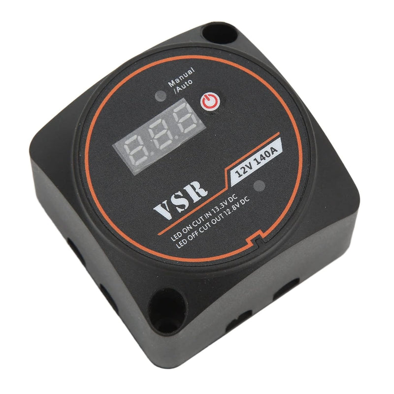 Dual Battery Isolator, KIMISS 12V 140A Spannungsempfindliches Relais VSR mit Display für ATV UTV RV