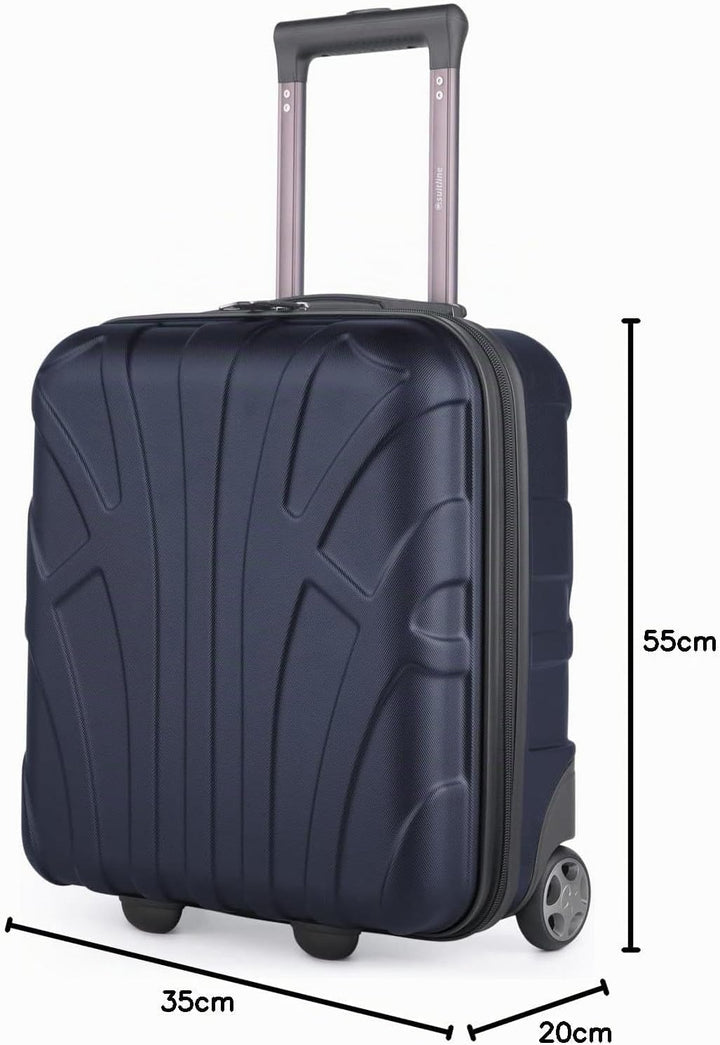 suitline Handgepäck Hartschalen-Koffer Koffer Trolley Rollkoffer Reisekoffer, TSA, 55 cm, ca. 34 Lit