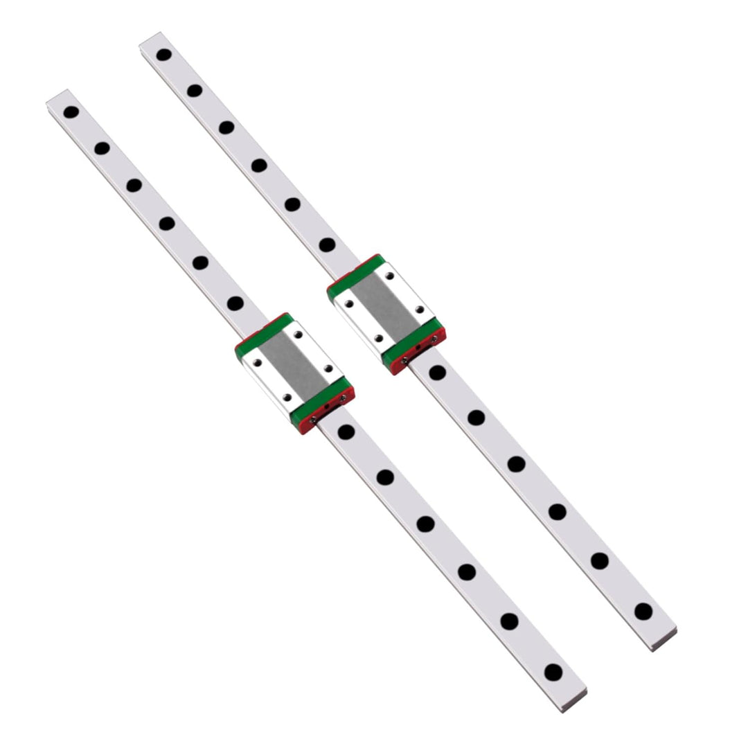 GooEquip 2 Stücke MGN12H Mini Lineare Schienenführung 350mm mit MGN12H Wagenblock für DIY 3D Drucker