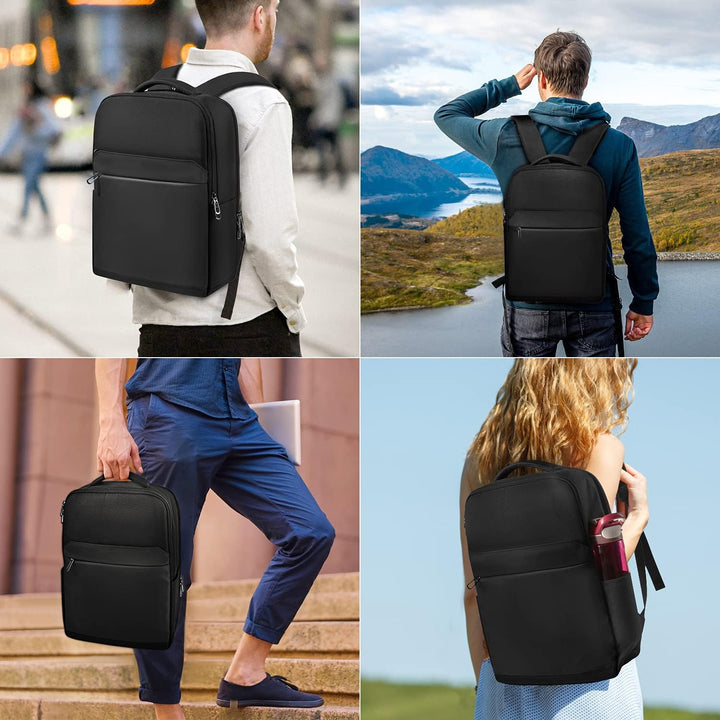 SONAMBULO Laptop Rucksack 15,6 Zoll, Business Notebook Tasche für Unisex mit USB-Anschluss und wasse