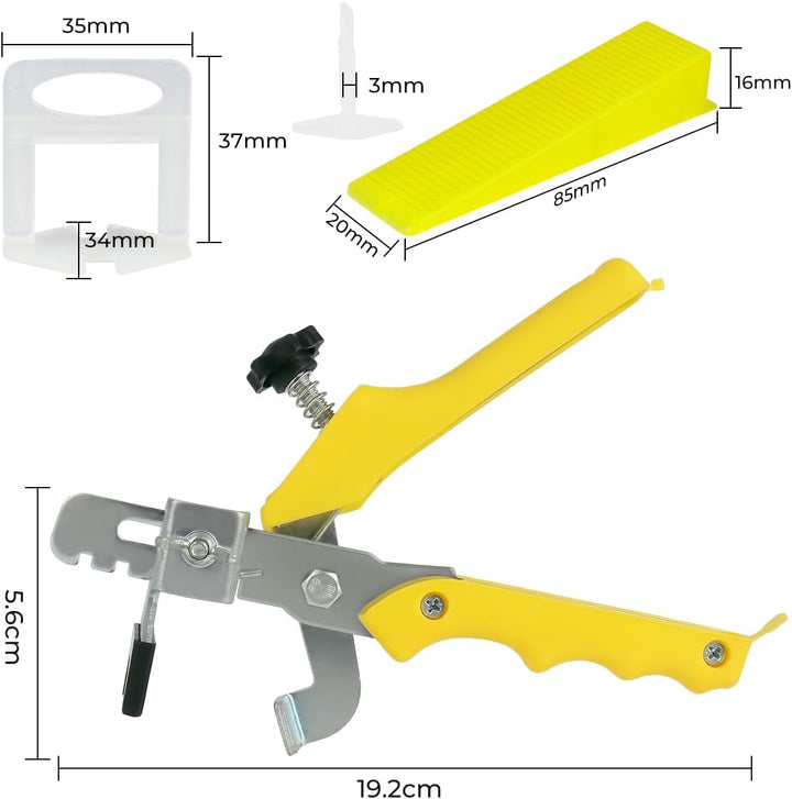 Fliesen Nivelliersystem 1.5mm Fugenbreite fliesen verlegehilfe nivelliersystem, 300 Zuglaschen, 100