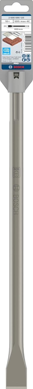 Bosch Accessories Bosch Professional Flachmeissel SDS-max (10 Stück, Länge 400 mm), 400 mm