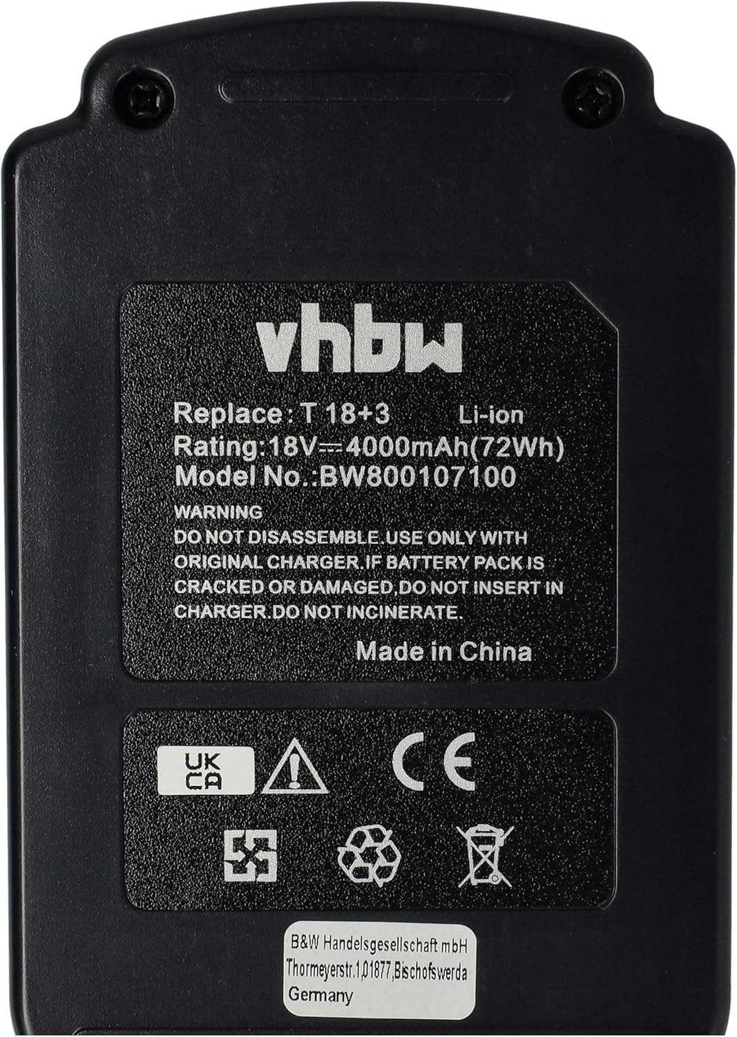 vhbw Akku kompatibel mit Festool VECTURO OSC 18 Li E-Basic Werkzeug (4000 mAh, Li-Ion, 18 V)