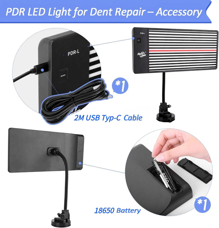 PDR Licht Dellenlinien-Tafel LED PDR Licht USB Akku betriebenes Reflexionslicht Professionelles Dell