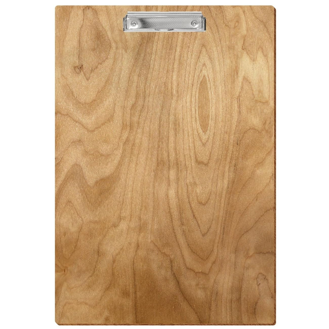 Bütic Holz Klemmbrett Standardform Birke rustikal für DIN A3 A4 A5 A6 aus 3mm Birkensperrholz und mi