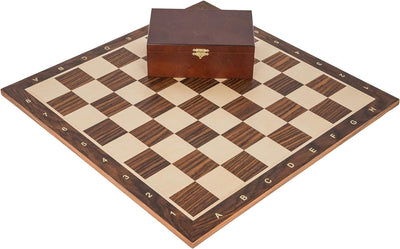 Square - Pro Schach Set Nr. 6 - Deutschland - Exklusiv - Schachbrett - Palisander/Bergahorn + Schach