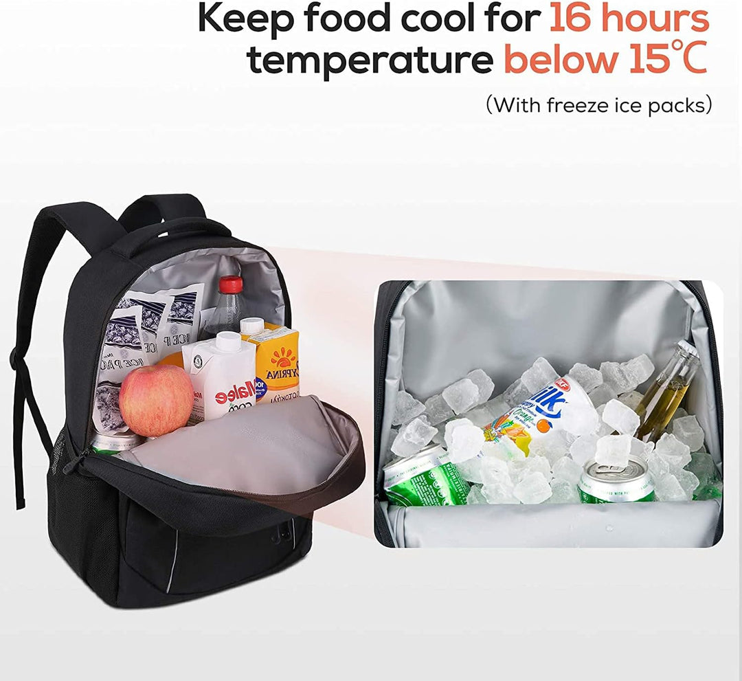 TOURIT kühlrucksack 22L, kühl Rucksack Kühltasche Wasserdichter Isolierter Thermo Rucksack für Männe