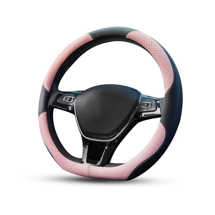 Ergocar Sport D-Form Auto Lenkradbezug Rutschfester Auto Lenkradschutz D-Typ Atmungsaktiv Mikrofaser