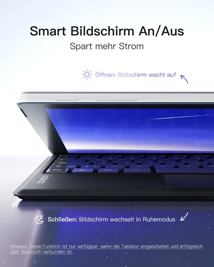 Inateck Surface Pro 7 Tastatur,Kompatibel mit Surface Pro 7/7+/6/5/4 mit Trackpad,Bluetooth 5.3, 7-F