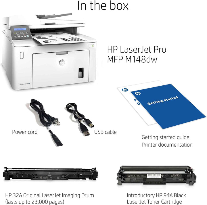 HP LaserJet Pro M148dw Laser Multifunktionsdrucker (Schwarzweiss Drucker, Scanner, Kopierer, WLAN, A