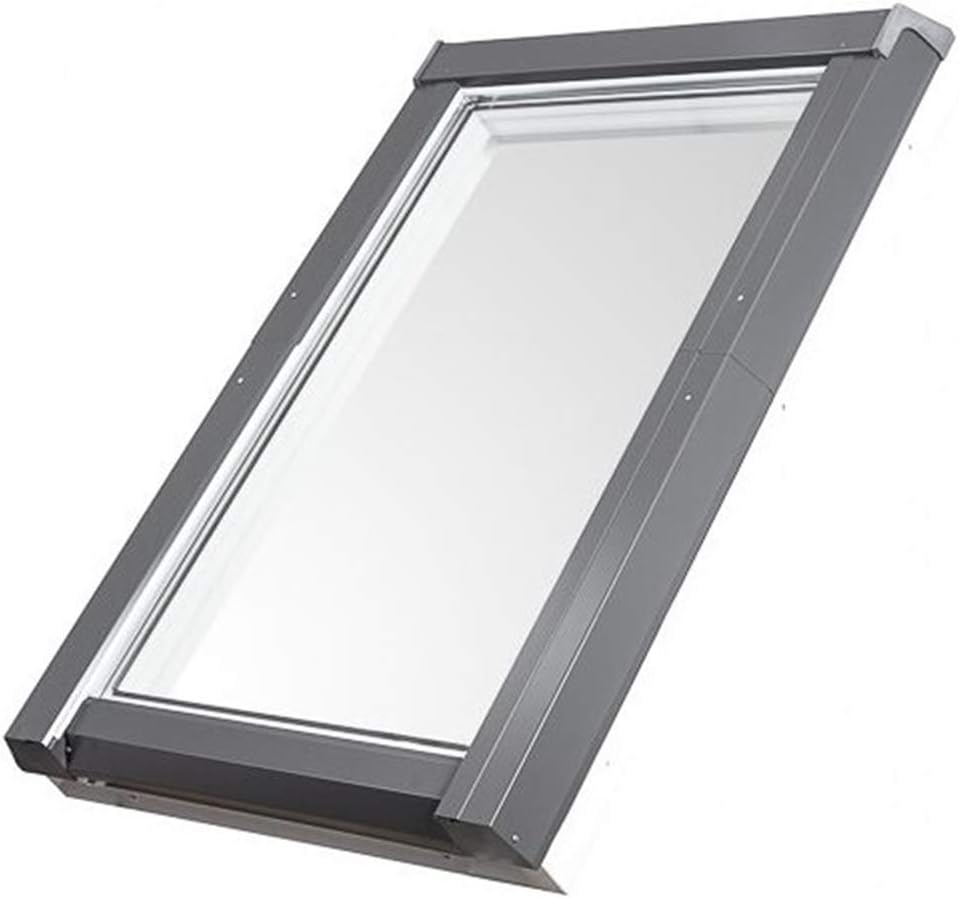 Kunststoff Dachfenster 78x140 cm - Günstig! Blitzversand! - Hoch-Schwingfenster SKYLIGHT PVC mit 2-f
