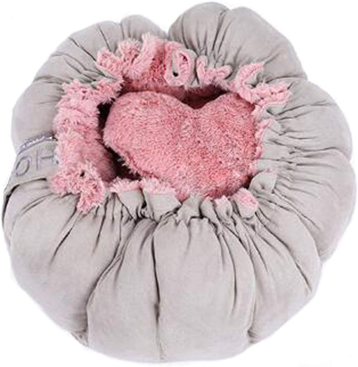 Glield Hundebett und Hundematte für Kleine Hunde und Katzen Rosa Runden PTW05, S