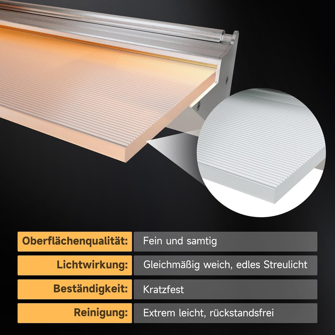 SONNI LED Badspiegel mit Bluetooth 100x60 cm, Touch Badezimmerspiegel mit Steckdose, 3 Lichtfarben,