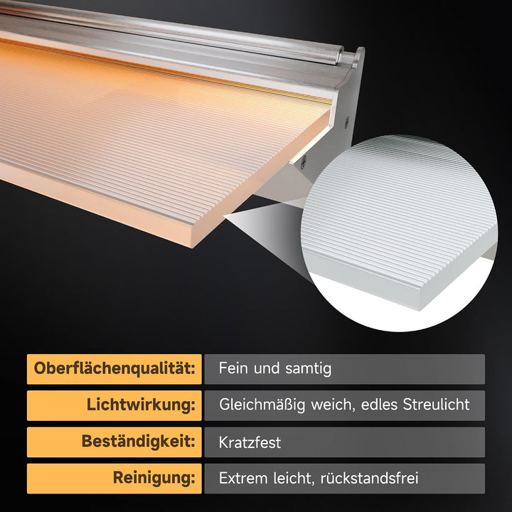 SONNI LED Badspiegel mit Stern-Mond-Dekoration 100x60 cm, Touch Badezimmerspiegel mit Steckdose, 3 L