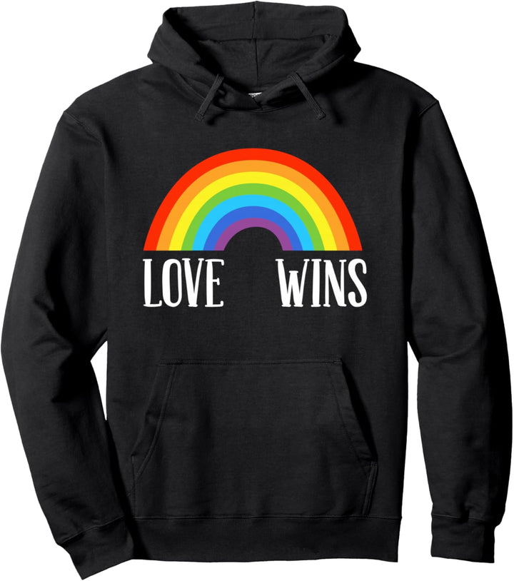 Gay Pride Equality Love gewinnt Regenbogen Pullover Hoodie