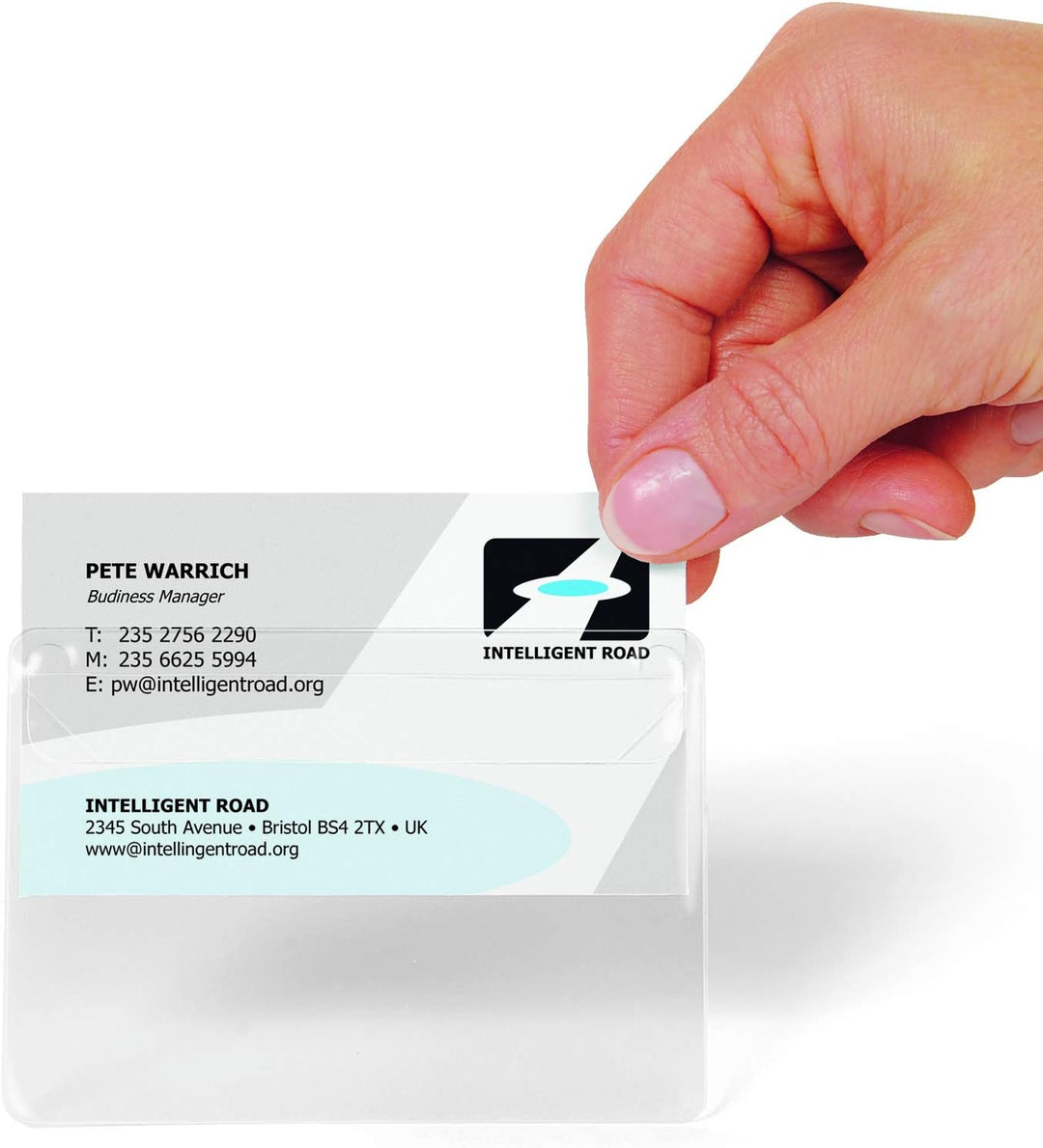 3L Visitenkartentaschen/10114 95x60mm Inh.100 95x60 mm 100 Stück - Öffnung grosse Seite, 95x60 mm 10