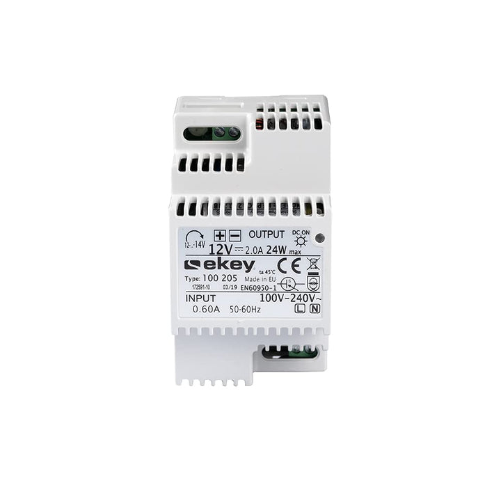 EKEY 100205 Netzteil für Reiheneinbau mit 230 VAC/12 VDC/2 A, Zur Energieversorgung von ekey-Zutritt
