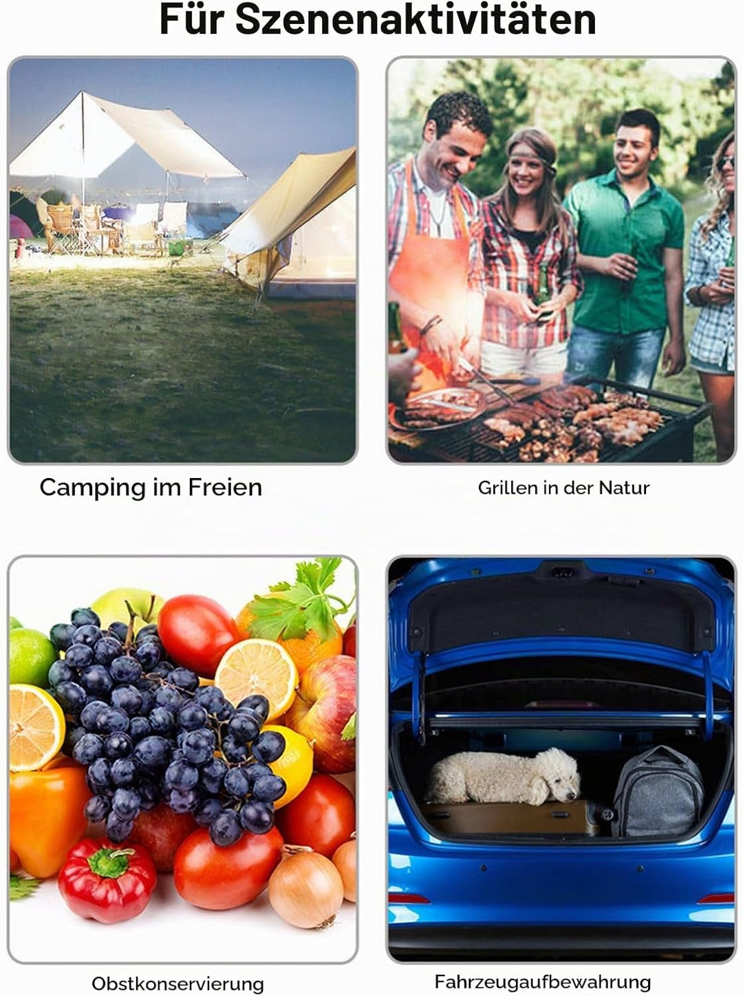 Rollender Kühlerer, 43L Isoliertasche Picknicktaschen, Wasserdichte Isolierte Kühltasche mit Griff u