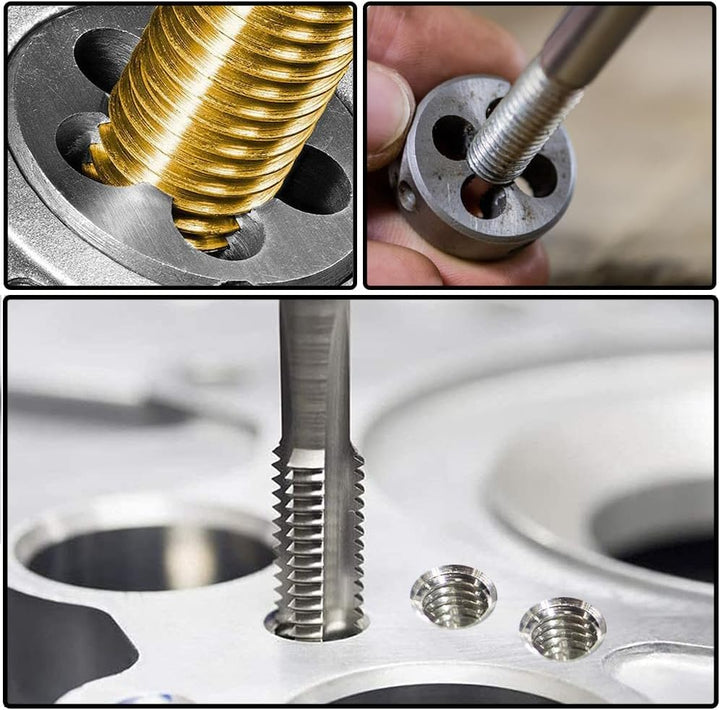 Saipor M18 X 1,5 Metrisch Gewindeschneid und Gewindeschneideisen M18 X 1,5mm HSS Gewindebohrer und S