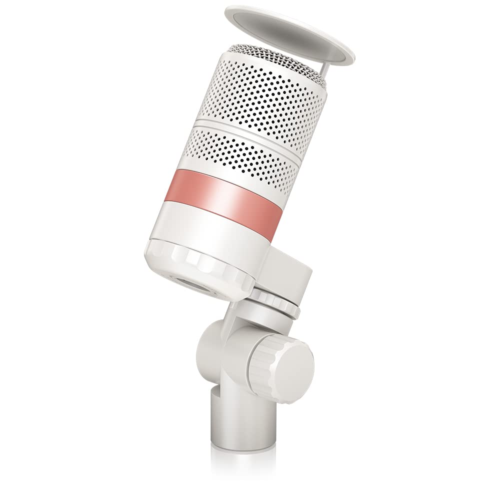 TC Helicon GoXLR MIC-WH Dynamisches Broadcast-Mikrofon mit integriertem Popschutz